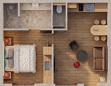 2 Zimmer Apartment mit K&uuml;che